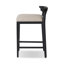 Tullio Upholstered Stool with Solid Wood Frame