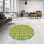 Tapis géométrique vert / jaune-925939752