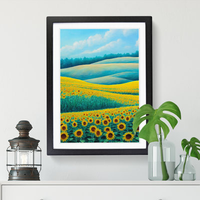 Sunflower Field - Framed Print