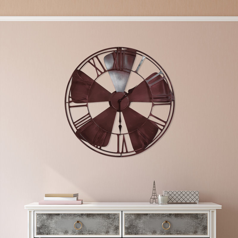 Ayansh Metal Wall Clock, 28.35"