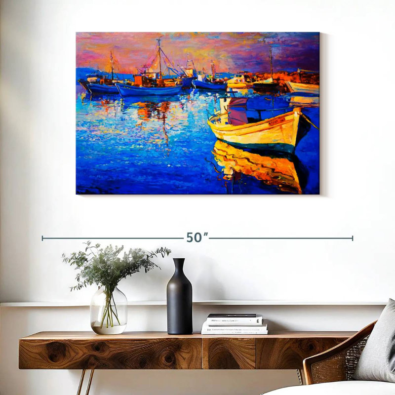 Mehar Sunset Oil, 26" H x 39" W