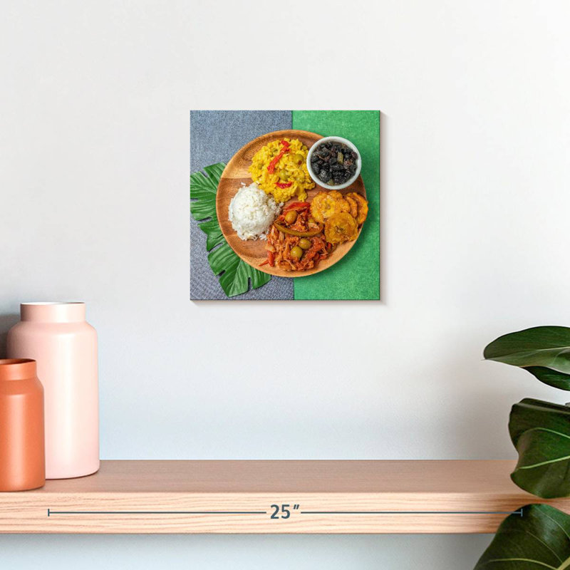 Assiette de nourriture cubaine Yarlin, H 10 po x l 10 po