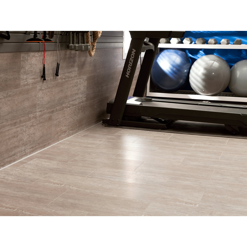 Stone Composite 12" W x 23.15" L x 9.5mm Luxury Vinyl Tile - 400sq.Ft., Sandstone
