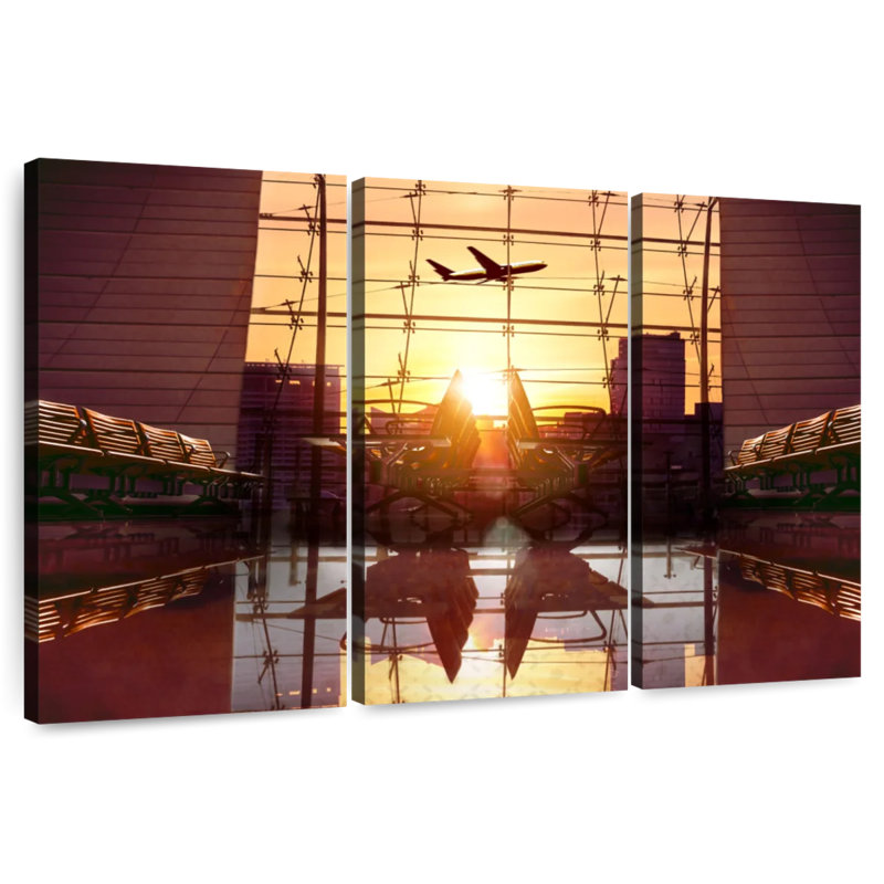 Mehar Airport Lounge Area, 28" H x 45" W