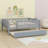 Daybed With Trundle And Fence Guardrails-715363291