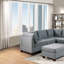 Canapé modulaire modulaire 9 pièces Mobilier de salon modulaire capitonné capitonné gris