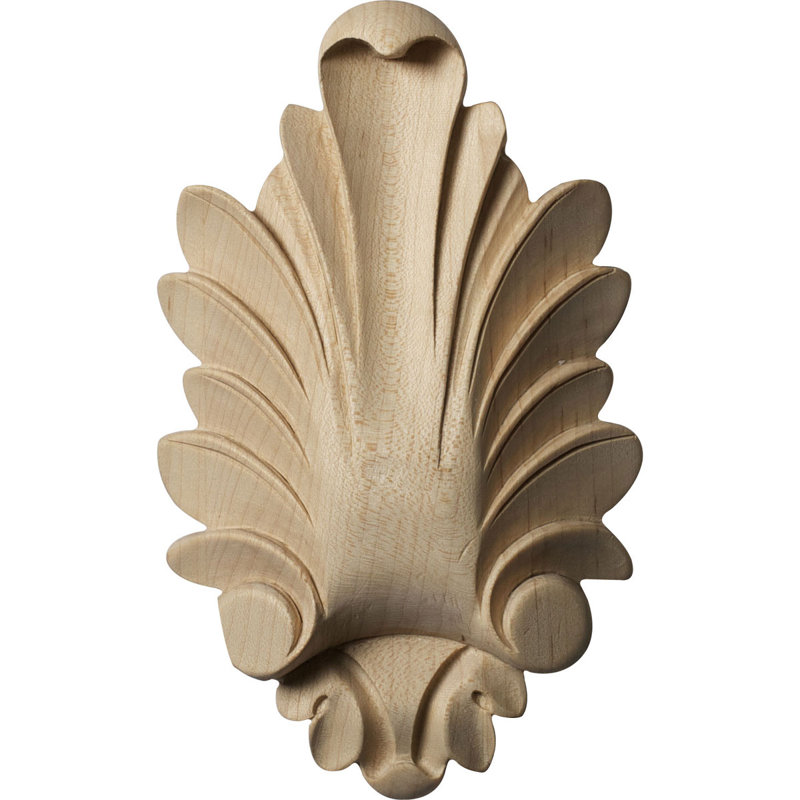Rosette Hillsborough, H 6 po x l 3,63 po x P 1,125 po, Cerisier