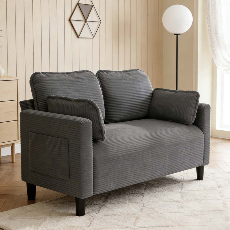 Causeuse 48 po, Gris