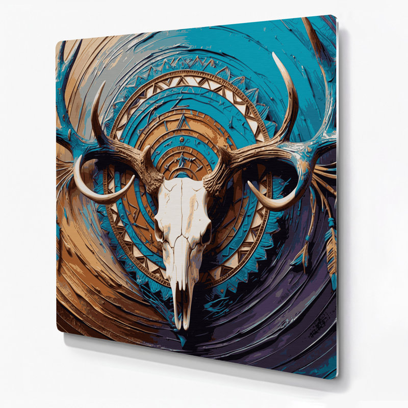 Art mural en métal noir Southwestern Animals
