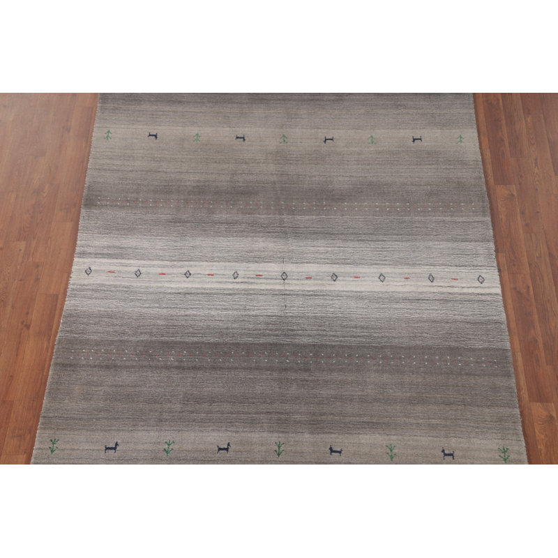 Tapis oriental rayé Gabbeh