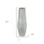 20" Antiqued Silver Glass Cylinder Table Vase