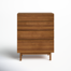 Benicio Solid Wood 34'' W 4 - Drawer Dresser