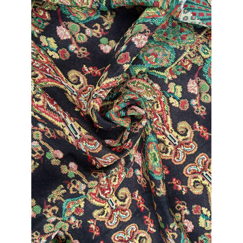Jacquella Paisley Cotton Blend Tablecloth, 35" Square
