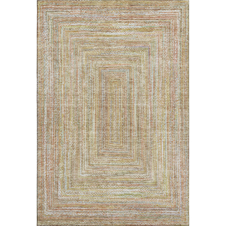 Premium Machine Washable Lubbers AMF1726 Geometric Rug