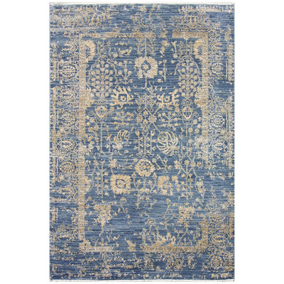 Oriental Area Rug in Gold