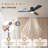 52" 3-Blade Smart Wood Flush Mount Ceiling Fan with Light and Remote, WiFi Alexa, Indoor/Outdoor, Quiet DC Motor, Dimmable-1285832961