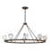 Gatsby 8 - Light Unique Wagon Wheel Chandelier with Crystal Accents