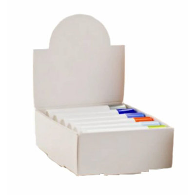 Elegant White Arch Lip Balm Display Boxes - 10-Pack