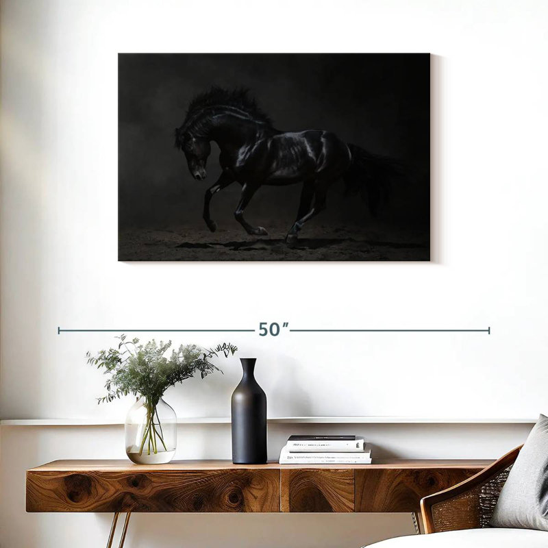 Brampt Dark Horse, 24" H x 36" W