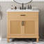 Meuble-lavabo de salle de bain avec lavabo, meuble-lavabo de salle de bain moderne, meuble-lavabo autoportant avec grand espace de rangement-805291884