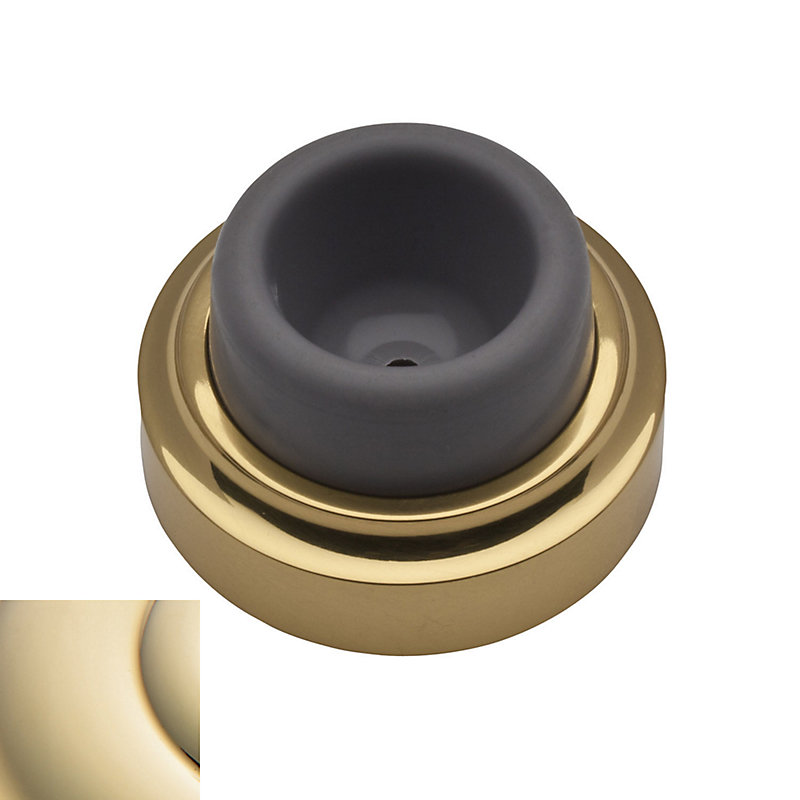 1.75" Concave Wall/Handle Bumper, Lifetime Brass