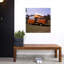 «1970S», autobus de la maison de l'automobile, orange, toit, ouverture, toit, classique, rétro, architecture rétro, art mural-239708075
