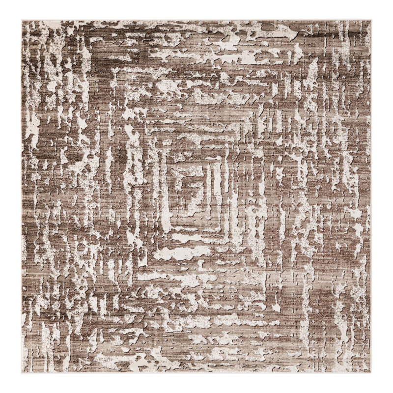 Geometric Indoor Rug, Square 6'
