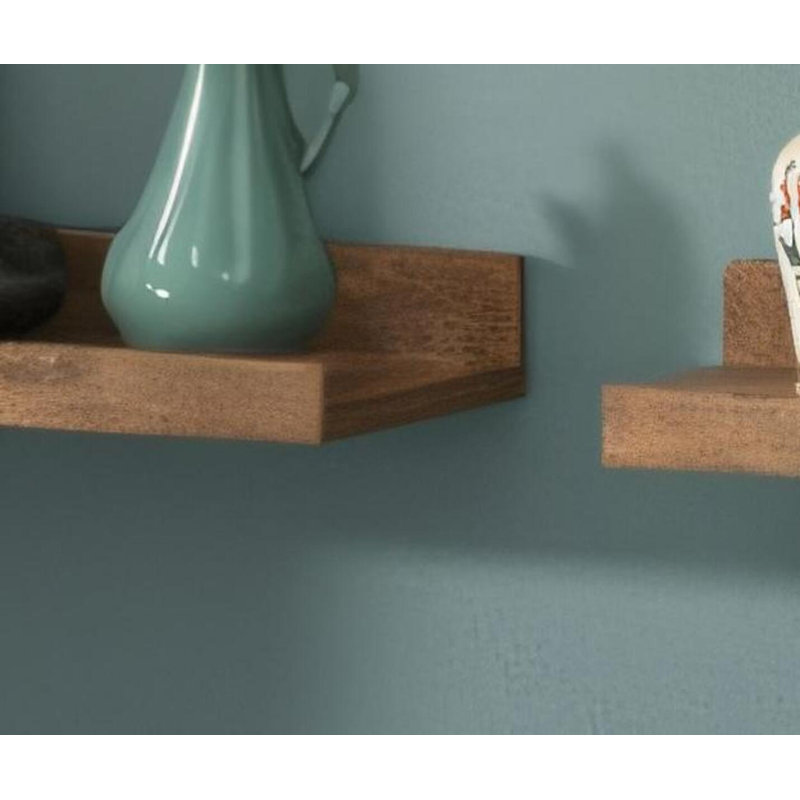 6-piece Brown Wall-mounted Wooden Shelf Set, Suitable For Bedrooms, Living Rooms, Bathrooms, And Kitchens. It Serves Both Decorative And Storage Purposes; The Wooden Material Exudes Quality.