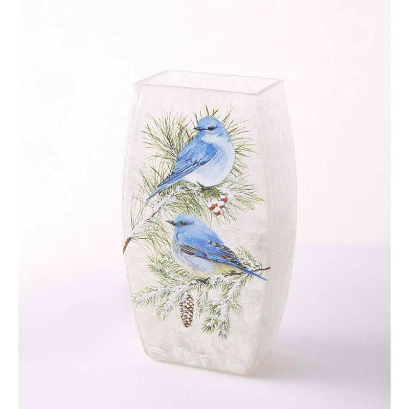 Filet en verre givré Winter Bluebirds