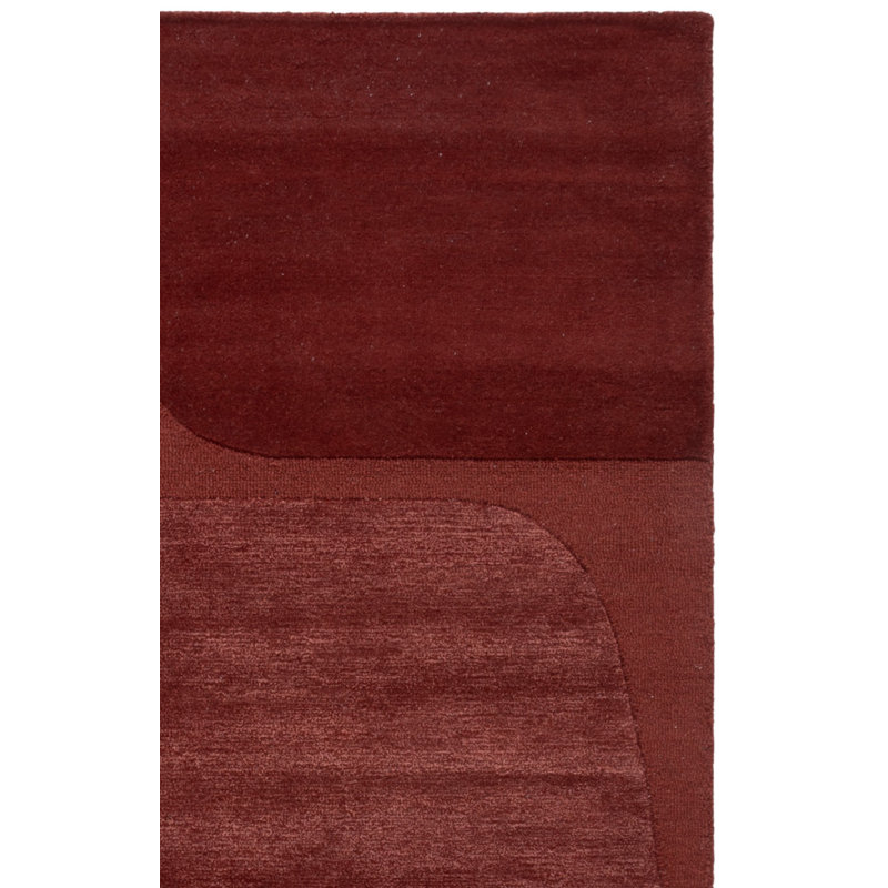 Rust Wool, Viscose, Cotton Hand Tufted Rug, Rectangle 9' x 12'