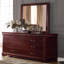 Commode de chambre double 57 po à 6 tiroirs de 57 po (miroir non inclus)-1073226541