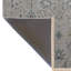 Tapis décoratif rétro à motif floral gris et beige-958871204