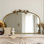 Miroir mural arqué en métal 22 po x l 36 po avec oiseaux et branches en fer pour chambre à coucher, vestibule et salon