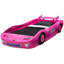 Ensemble de meubles de chambre à coucher 2 pièces Minnie Mouse - Comprend un lit de voiture de course simple et un matelas simple