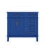 Meuble-lavabo moderne 36 po avec lavabo en céramique, portes à fermeture douce, 4 tiroirs pour le rangement-2113402363