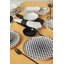 Ensemble de service de petit-déjeuner en céramique Cosmic Dot (ensemble de 18)-1041660127-1041660124