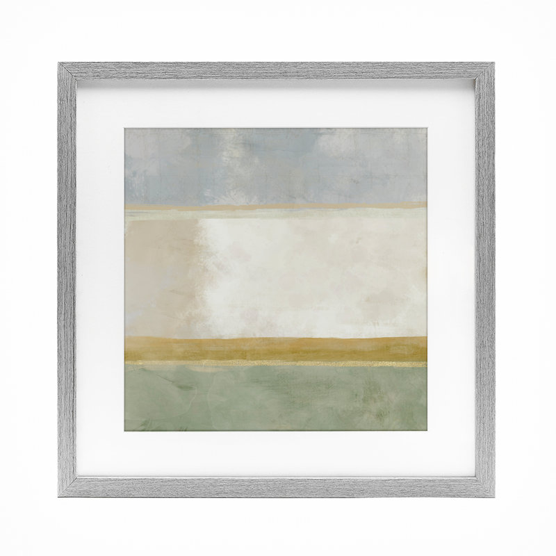 Reproduction encadrée sous verre Earthy, Cadre de ferme gris, H 13 po x l 13 po