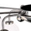 Plafonnier encastré 9 lumières 24 po - style spoutnik moderne Mid-Century - DEL G9 - idéal pour la chambre à coucher, le couloir, le vestibule-41795068