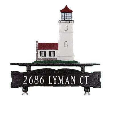 Metal Illuminated Mailbox Sign