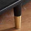 78.74" Black Solid Wood+Rattan+Brass TVStands-108634274