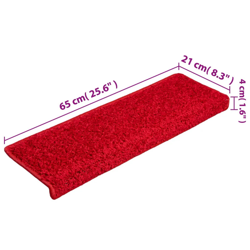 Brinker Non-Slip Red Stair Tread, 10