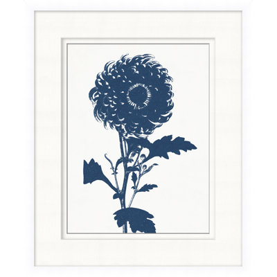 Navy Flower 2 Print