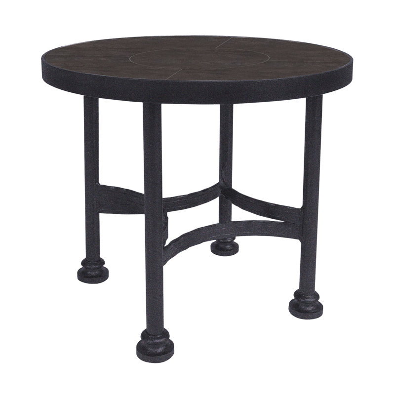 Classico Outdoor Round Side Table, Graphite, Urban Shift