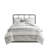 6 Piece Cotton Jacquard Oversized Comforter Set White/Grey