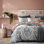 Pastel European Damask Sateen Duvet Cover