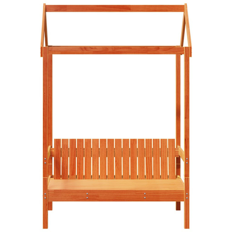 Ingigerth Solid Wood Bench, Wax Brown