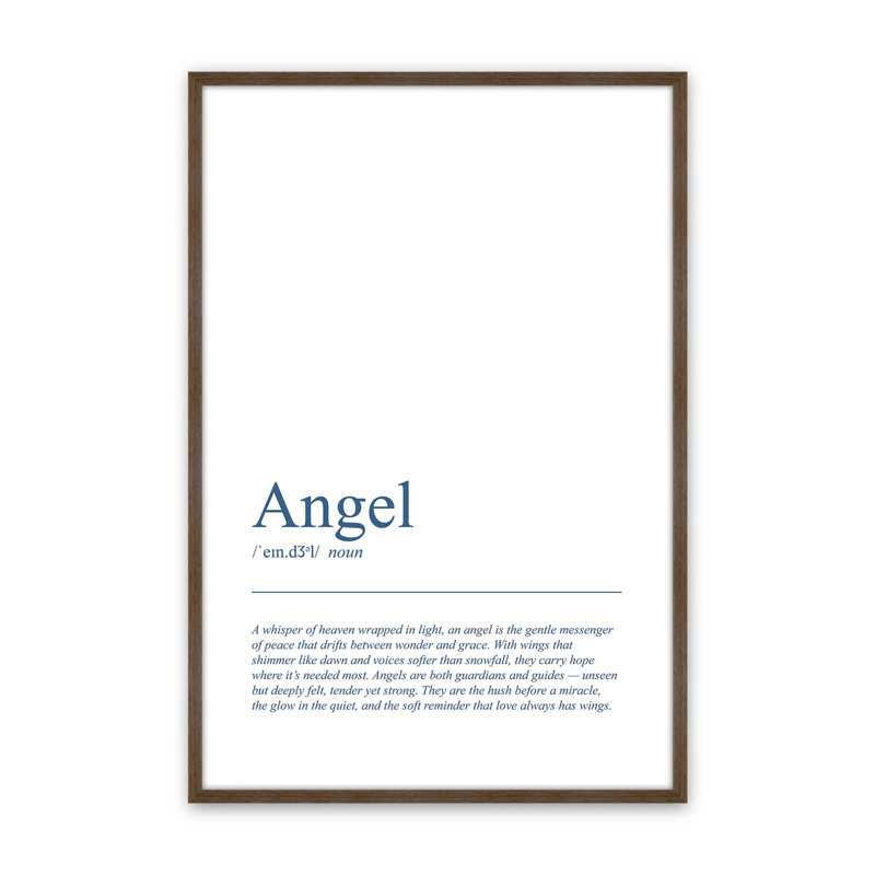 La grâce des anges, reproduction d'art, Noyer, 18 po x 24 po