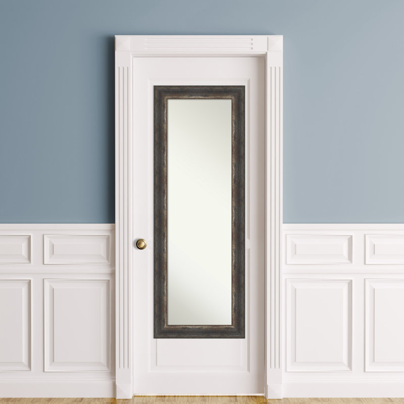 Sheringham Flat Mirror, Charcoal, 53" x 19"