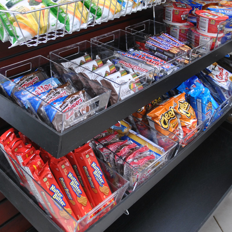 Clear XL Stackable Storage Bin with Cut-out Handles