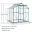 74.4" W x 75.6" D Hobby Greenhouse-92733273